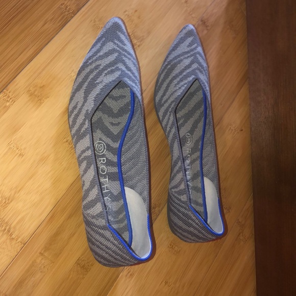 Rothy’s Grey Zebra Points - Size 8.5 EUC - Picture 5 of 7